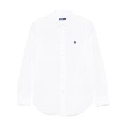 Casual Wit Langarmshirt Polo Ralph Lauren , White , Dames