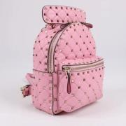 Pre-owned Leather backpacks Valentino Vintage , Pink , Dames