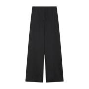 Wijde zwarte broek Max Mara , Black , Dames