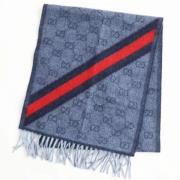 Pre-owned Wool scarves Gucci Vintage , Blue , Dames