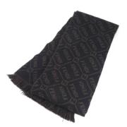 Pre-owned Wool scarves Fendi Vintage , Black , Heren