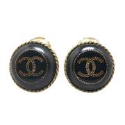 Pre-owned Fabric chanel-jewelry Chanel Vintage , Black , Dames