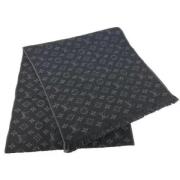 Pre-owned Wool scarves Louis Vuitton Vintage , Black , Dames