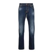 Blauwe Straight Jeans Jacob Cohën , Blue , Heren