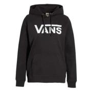 Drop V Logo Hoodie-B Hoodie Vans , Black , Dames