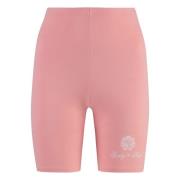 Elastische Taille Katoenen Shorts Sporty & Rich , Pink , Dames