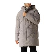 Grijze Gewatteerde Regular Fit Jas Pure Path , Gray , Heren