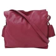 Pre-owned Leather shoulder-bags Loewe Pre-owned , Red , Dames