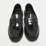 Pre-owned Leather flats Yves Saint Laurent Vintage , Black , Dames