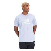 Essentials Staked Logo T-shirt New Balance , Blue , Heren