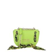 Groene Stoffen Cross Body Tas Versace Jeans Couture , Green , Dames