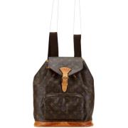 Pre-owned Canvas backpacks Louis Vuitton Vintage , Brown , Dames