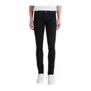 Zwarte Tapered Broek Stijlvol Comfort Antony Morato , Black , Heren