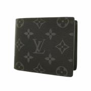 Pre-owned Fabric wallets Louis Vuitton Vintage , Black , Heren