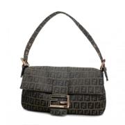 Pre-owned Canvas fendi-bags Fendi Vintage , Black , Dames