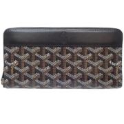 Pre-owned Canvas wallets Goyard Vintage , Black , Dames