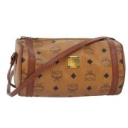 Pre-owned Leather shoulder-bags MCM Pre-owned , Brown , Dames