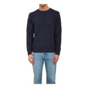 Blauwe Sweatshirt Casual Urban Stijl Hugo Boss , Blue , Heren