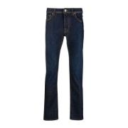 Blauwe Straight Jeans Casual Stijl Jacob Cohën , Blue , Heren