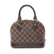 Pre-owned Canvas louis-vuitton-bags Louis Vuitton Vintage , Brown , Da...