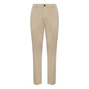 Stretch Katoenen Broek Boggi Milano , Beige , Heren