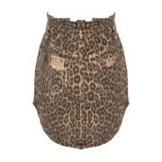 Dierenprint Minirok Pinko , Brown , Dames