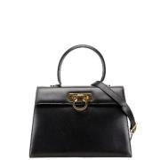 Pre-owned Leather handbags Salvatore Ferragamo Pre-owned , Black , Dam...