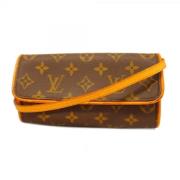 Pre-owned Fabric louis-vuitton-bags Louis Vuitton Vintage , Brown , Da...