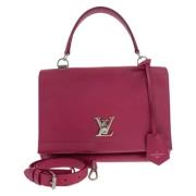 Pre-owned Leather handbags Louis Vuitton Vintage , Pink , Dames