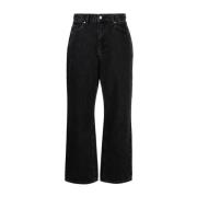 Zwarte Straight Jeans Casual Stijl Axel Arigato , Black , Dames