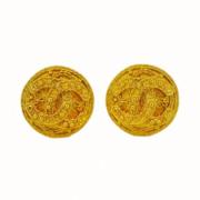 Pre-owned Fabric chanel-jewelry Chanel Vintage , Yellow , Dames