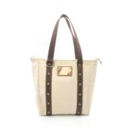 Pre-owned Canvas louis-vuitton-bags Louis Vuitton Vintage , Beige , Da...