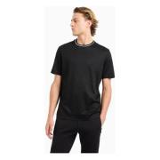 Zwart T-shirt met logo-accent Emporio Armani , Black , Heren