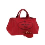 Pre-owned Canvas handbags Prada Vintage , Red , Dames