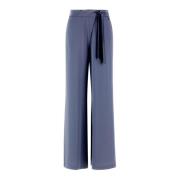 Denim Broek met Zakken en Riem Herno , Blue , Dames