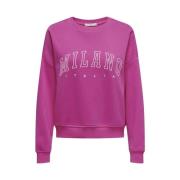 Life Crew Rose Violet Sweater Only , Pink , Heren