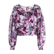 Paarse Casual Blouse Dunna Top IRO , Purple , Dames