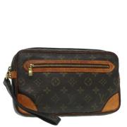 Pre-owned Canvas clutches Louis Vuitton Vintage , Brown , Dames