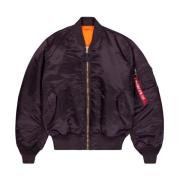 Heritage Plum Bomber Jas Alpha Industries , Purple , Heren