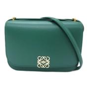 Pre-owned Leather crossbody-bags Loewe Pre-owned , Green , Dames