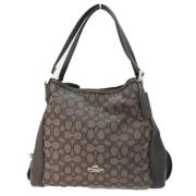 Pre-owned Leather handbags Coach Pre-owned , Black , Dames