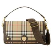 Leather handbags Burberry , Brown , Dames