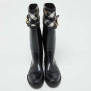 Pre-owned Canvas boots Burberry Vintage , Black , Dames