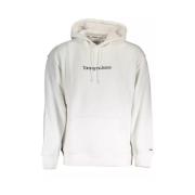 Witte Katoenen Sweater met Capuchon Tommy Hilfiger , White , Heren