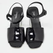 Pre-owned Fabric sandals Chanel Vintage , Black , Dames