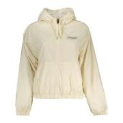 Sportieve Beige Hoodie met Rits Napapijri , Beige , Dames