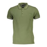 Groen Polo Shirt met korte mouwen en borduurwerk Cavalli Class , Green...