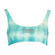 Badkleding Bovendeel Vrouw Blauw Karl Lagerfeld , Blue , Dames