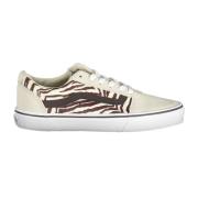 Sportieve beige damessneakers met contrastdetails Vans , Beige , Dames