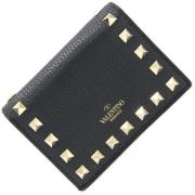 Pre-owned Leather wallets Valentino Vintage , Black , Dames